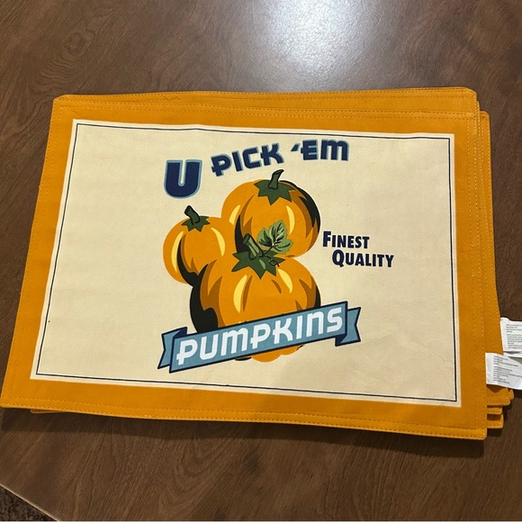 K-Mart Other - 6 pumpkin/fall placemats NWT